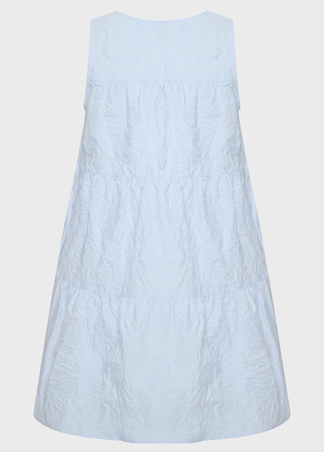 Голубое кэжуал платье а-силуэт PRPY однотонное