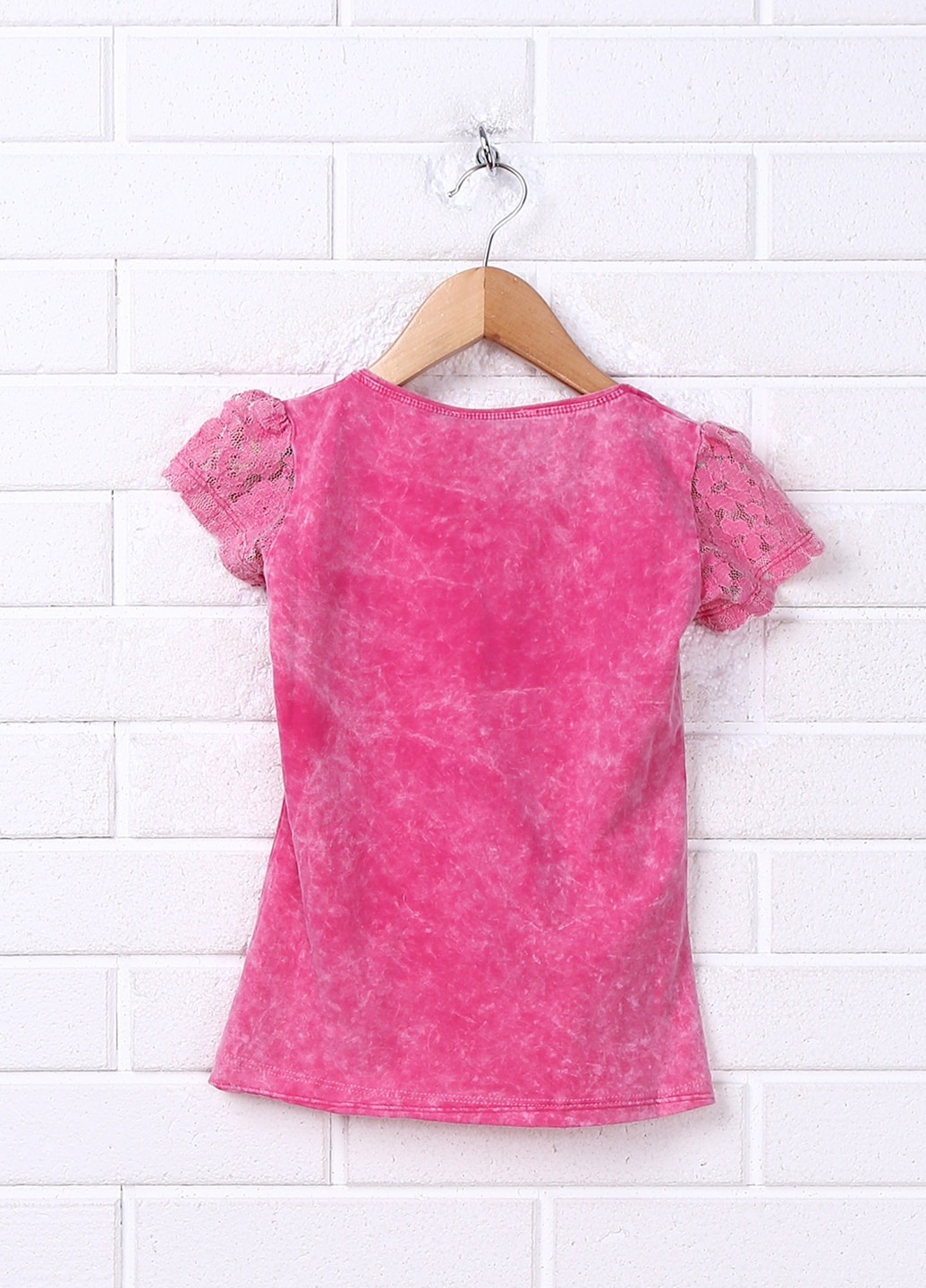 Розовая летняя футболка с коротким рукавом Almis