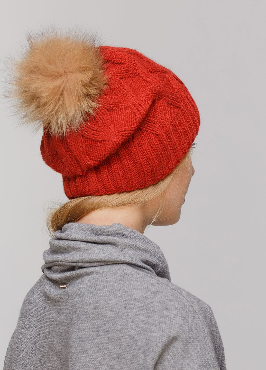 Зимова жіноча тепла шапка на флісовій підкладці 550581 Merlini (249642873)