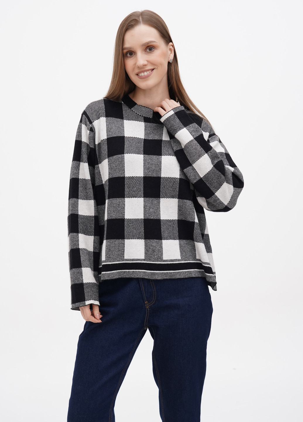 Чорно-білий демісезонний джемпер джемпер Rosa Shock
