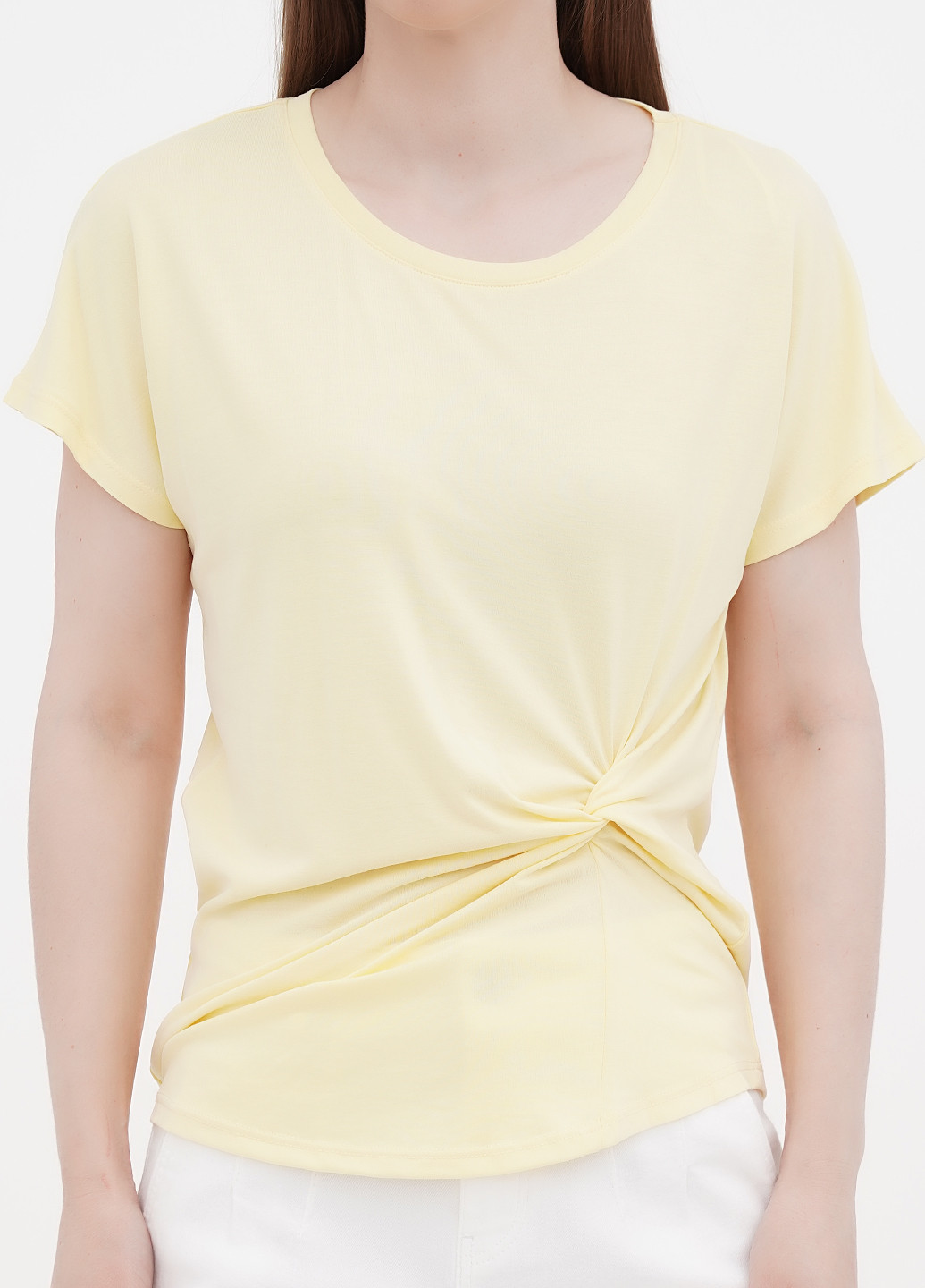 Желтая летняя футболка Orsay