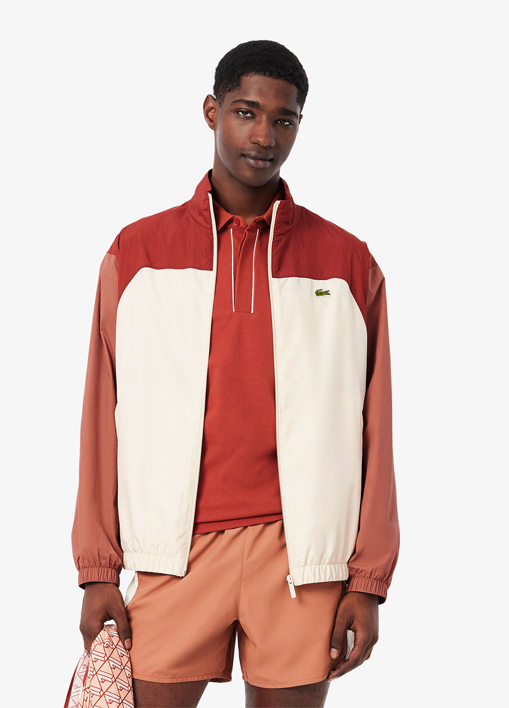 Бордова демісезонна куртка Lacoste