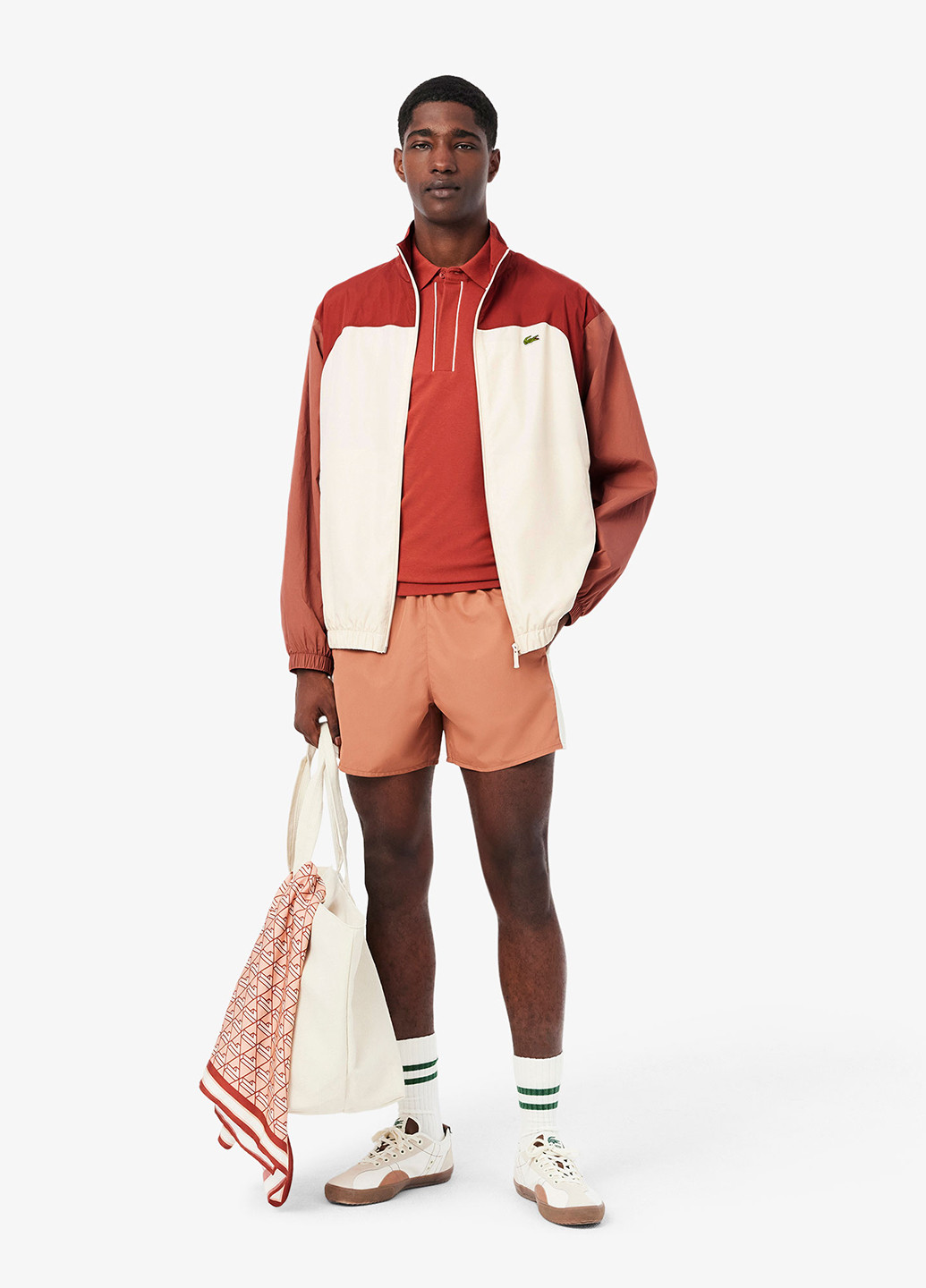 Бордова демісезонна куртка Lacoste