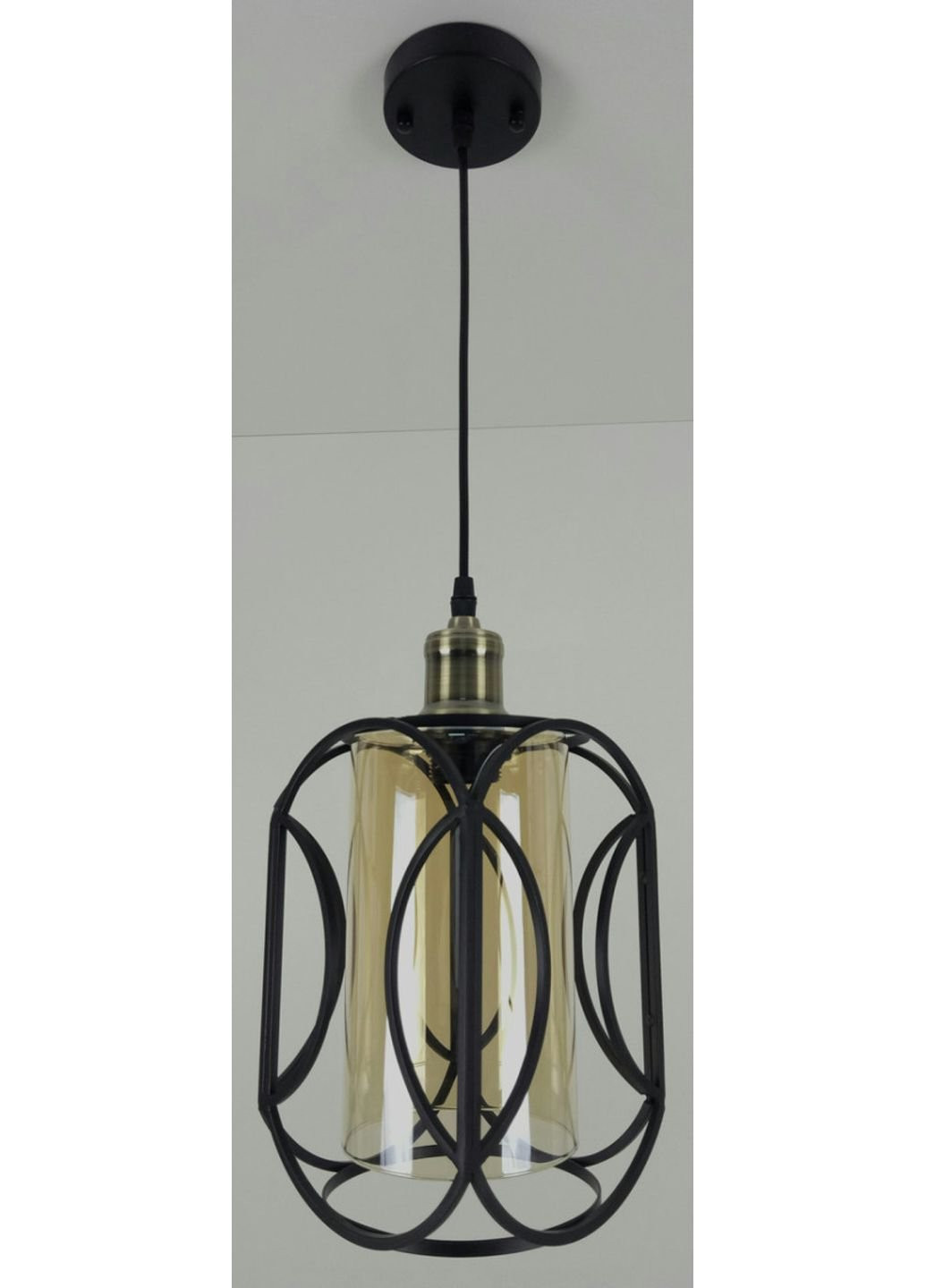 Люстра підвісна стельова в стилі LOFT (лофт) 12055/1 Чорний 35х15х20 см. Sunnysky (253630647)