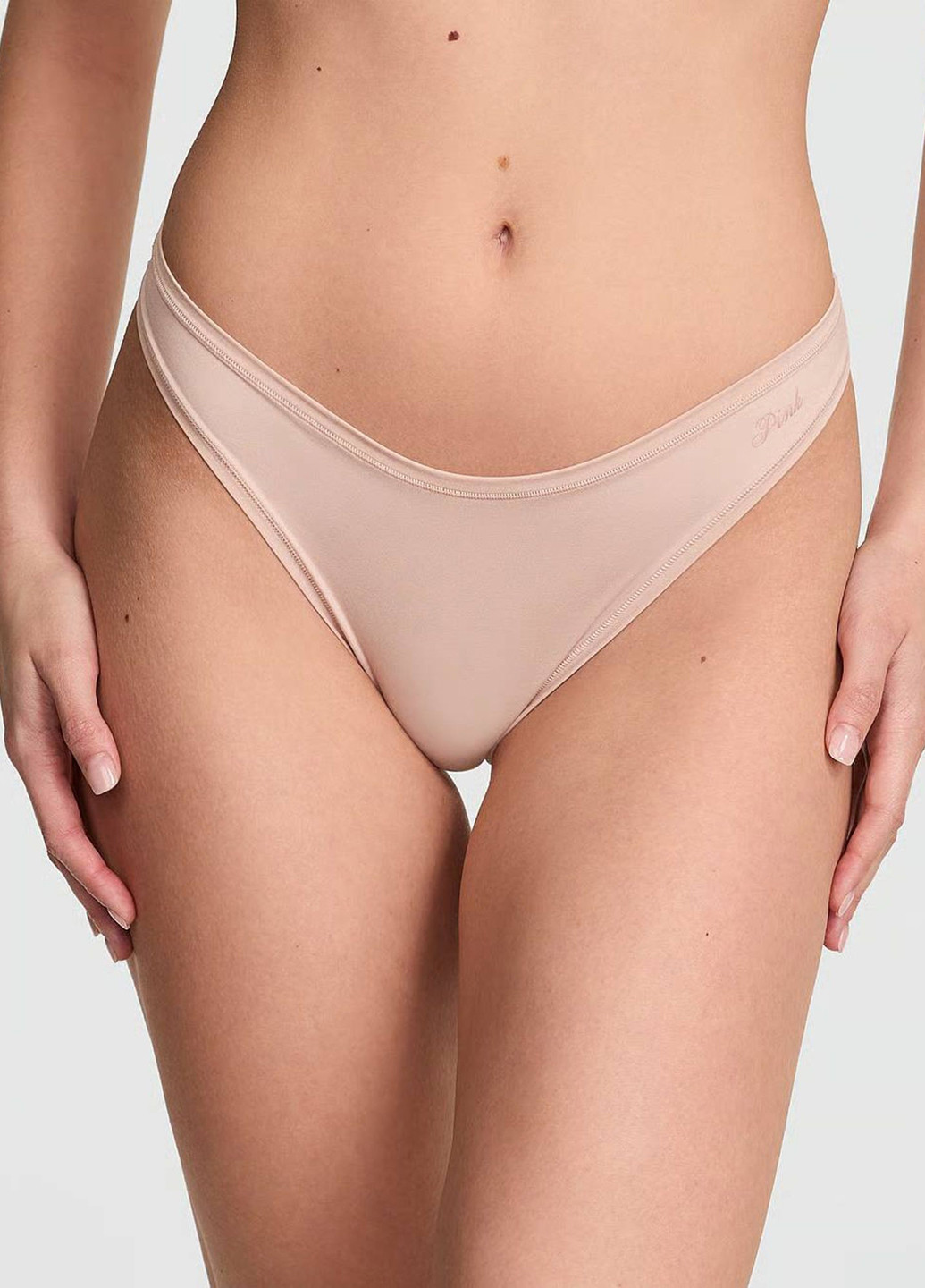 Бежевый демисезонный комплект (бюстгальтер, трусики) Victoria's Secret