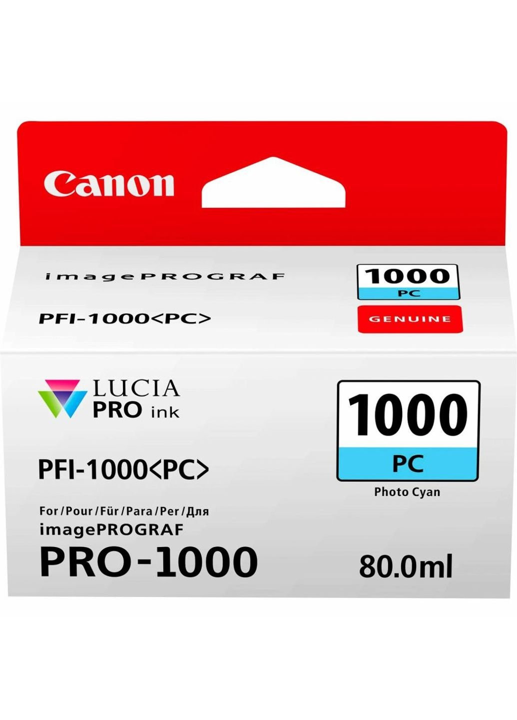 Картридж (0550C001) Canon pfi-1000pc (photo cyan) (247617677)