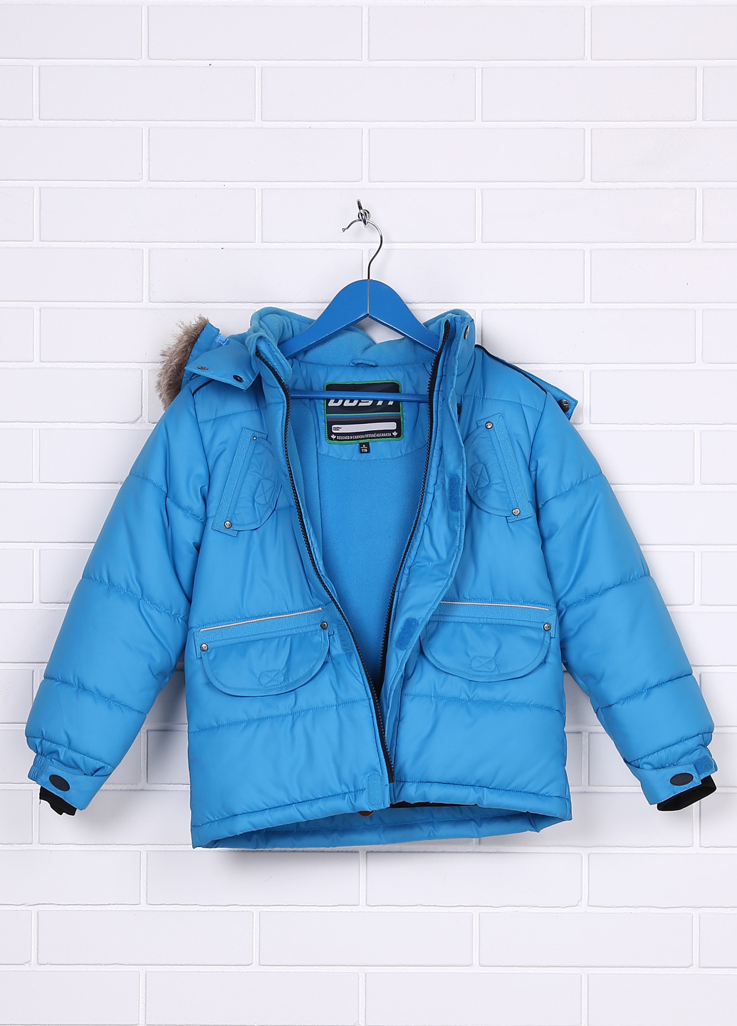 Блакитна зимня куртка Gusti Boutique