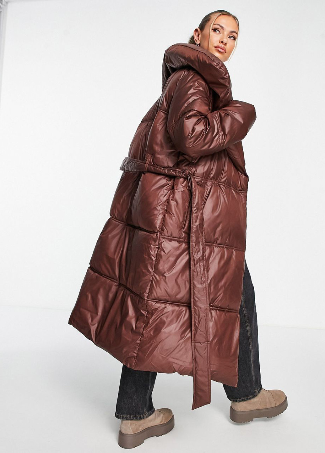 Кофейная демисезонная куртка Asos