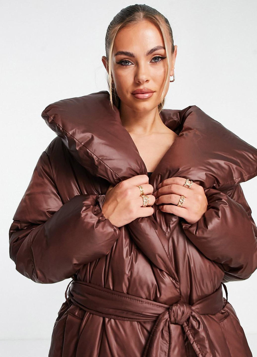 Кофейная демисезонная куртка Asos