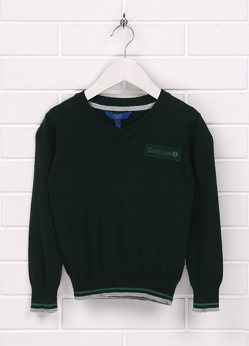 Темно-зелений демісезонний пуловер пуловер OVS