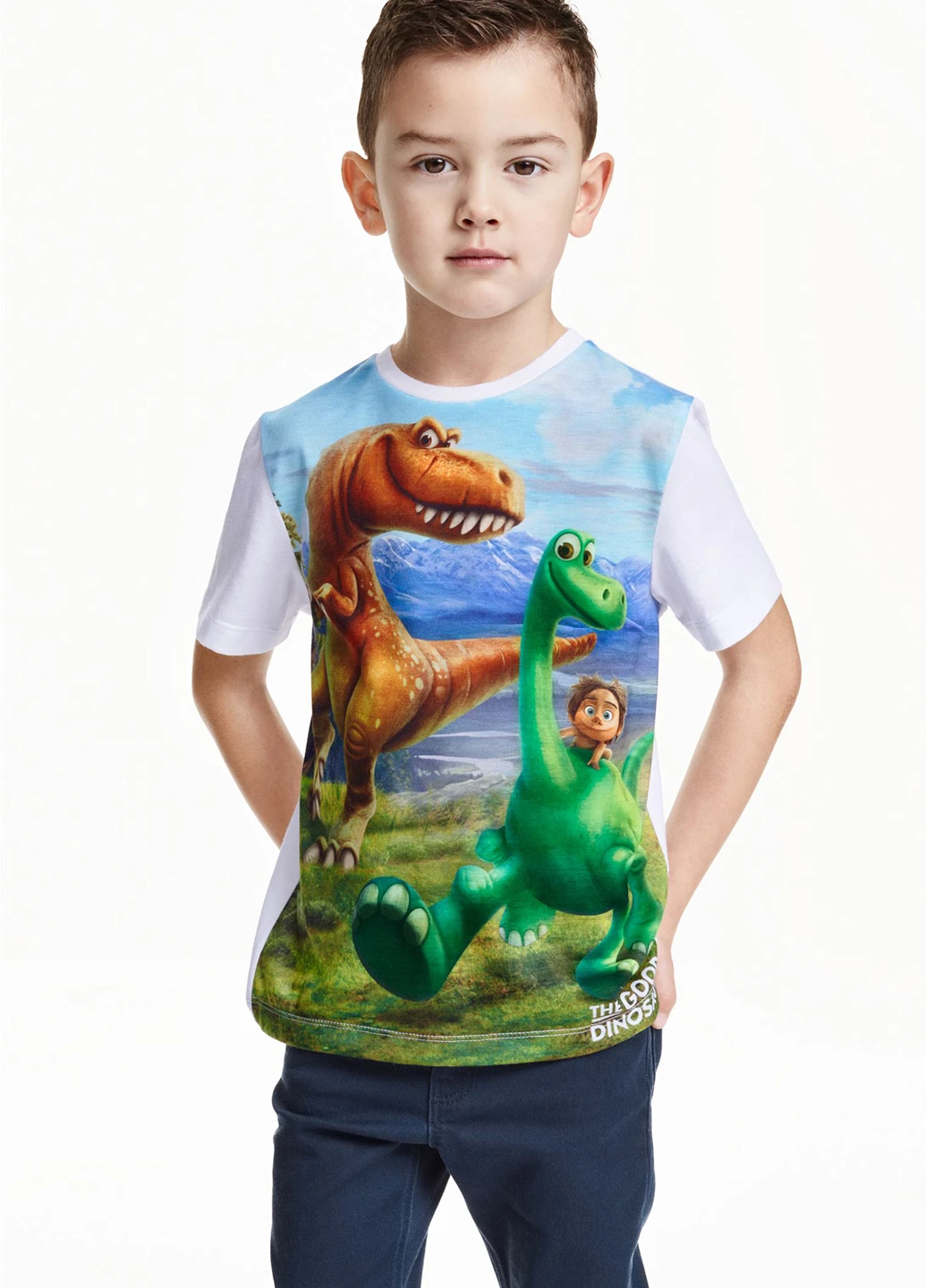 Комбинированная летняя футболка H&M