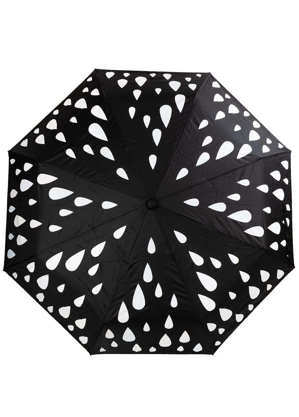 Женский складной зонт полный автомат 98 см Magic Rain однотонный чёрный