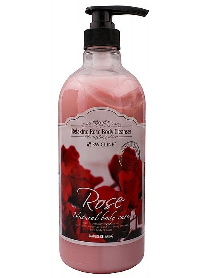 Relaxing Rose Body Cleanser Гель для душа с экстрактом розы, 1000 мл 3W Clinic (236681856)