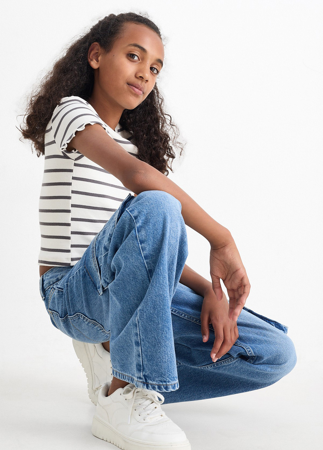 Комбинированная летняя футболка (3 шт.) C&A