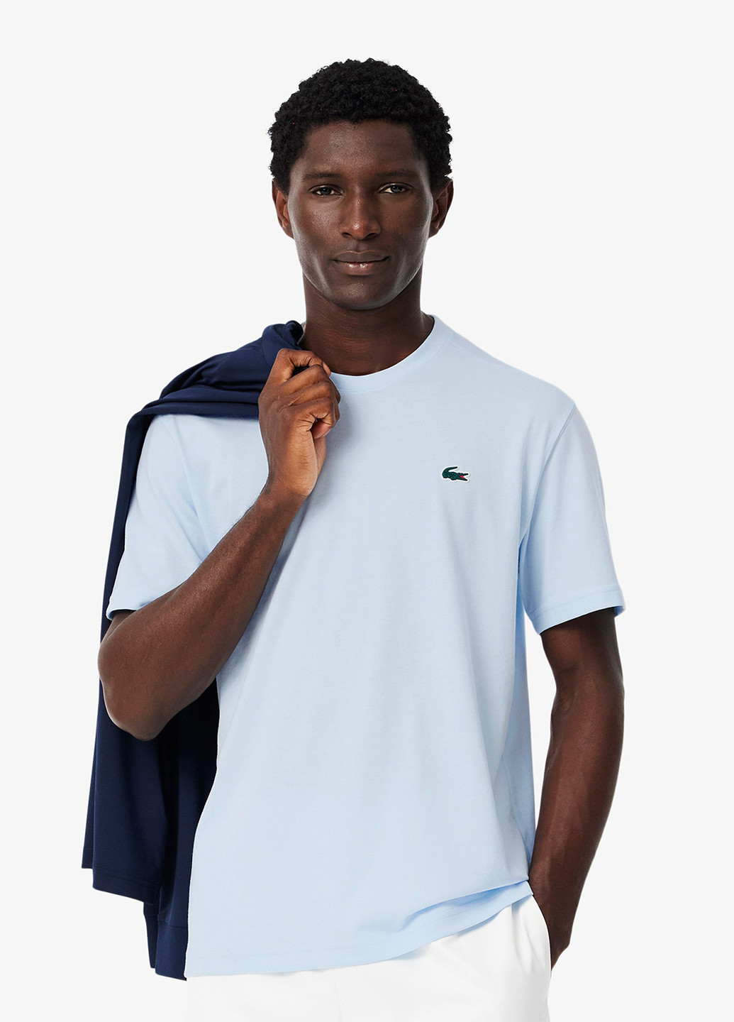 Светло-голубая футболка Lacoste