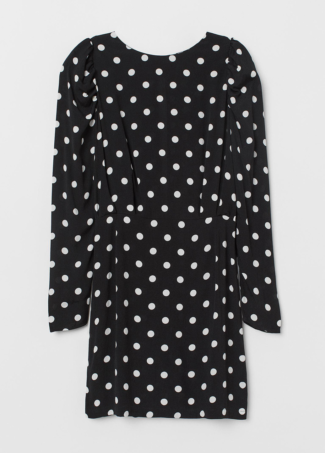 Чорно-білий кежуал плаття H&M в горошок