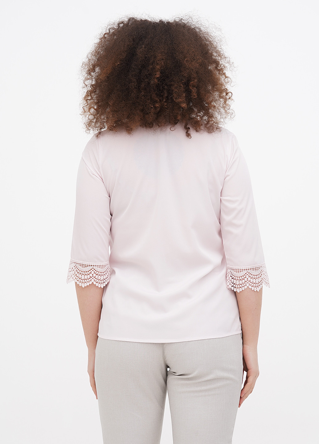 Светло-розовая летняя блуза Minus