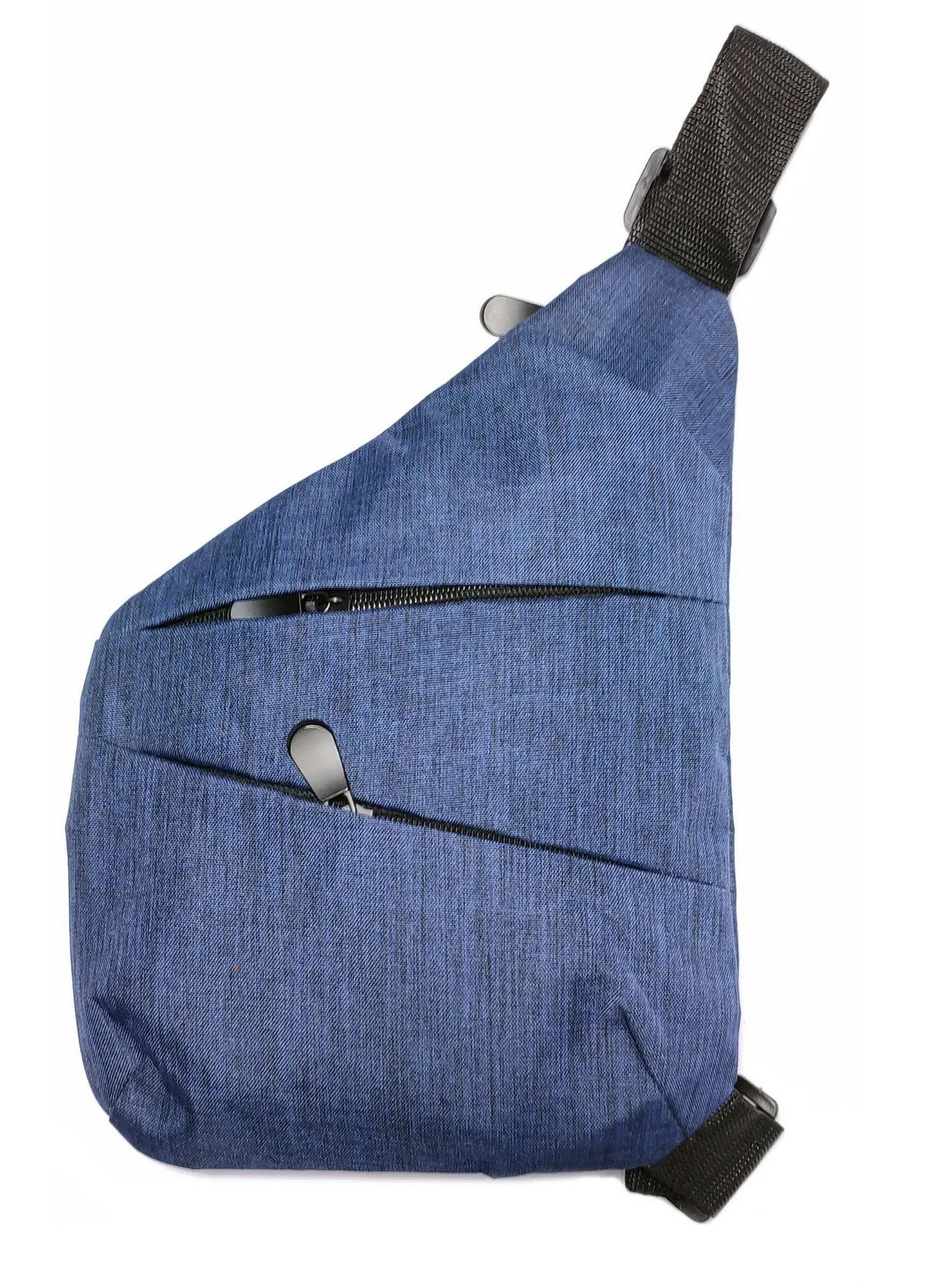 Мужская синяя тканевая сумка слинг Корона (251956429)