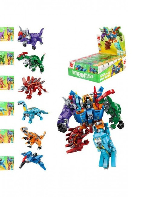 Конструктор 1414 Динозаври - Трансформер 6в1, 520 дет Qman (253827879)