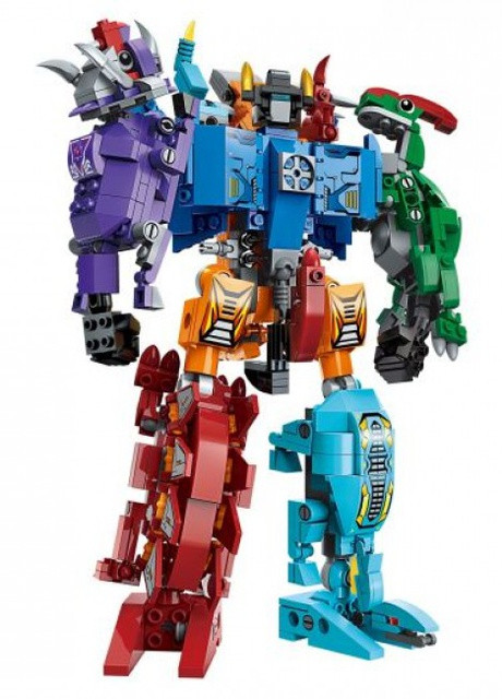 Конструктор 1414 Динозаври - Трансформер 6в1, 520 дет Qman (253827879)