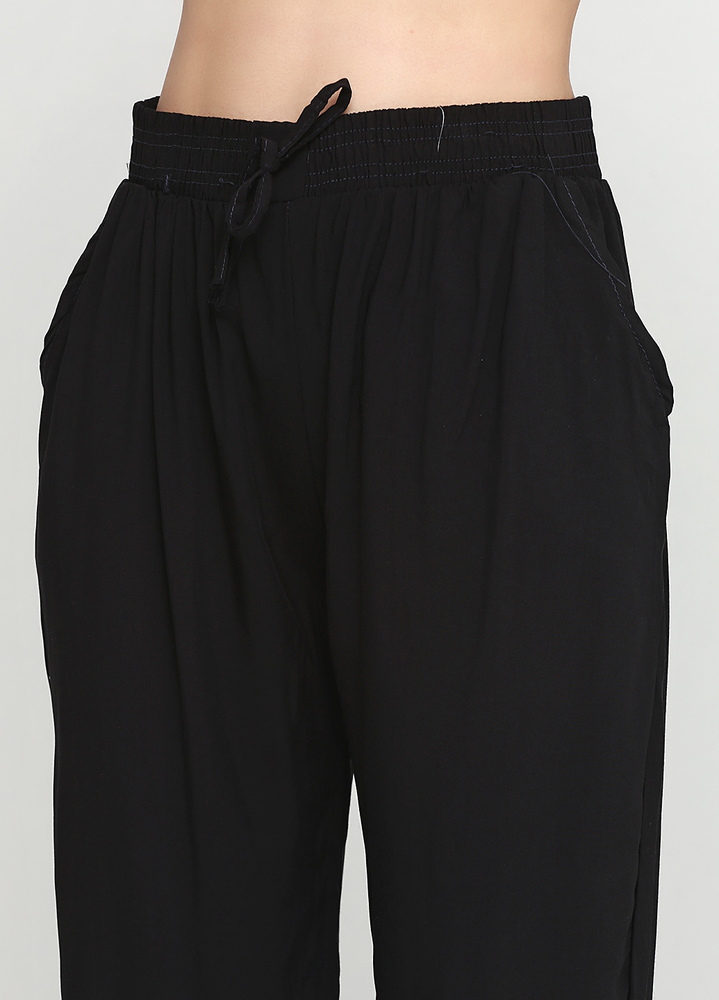 Черные кэжуал демисезонные брюки Dorkini