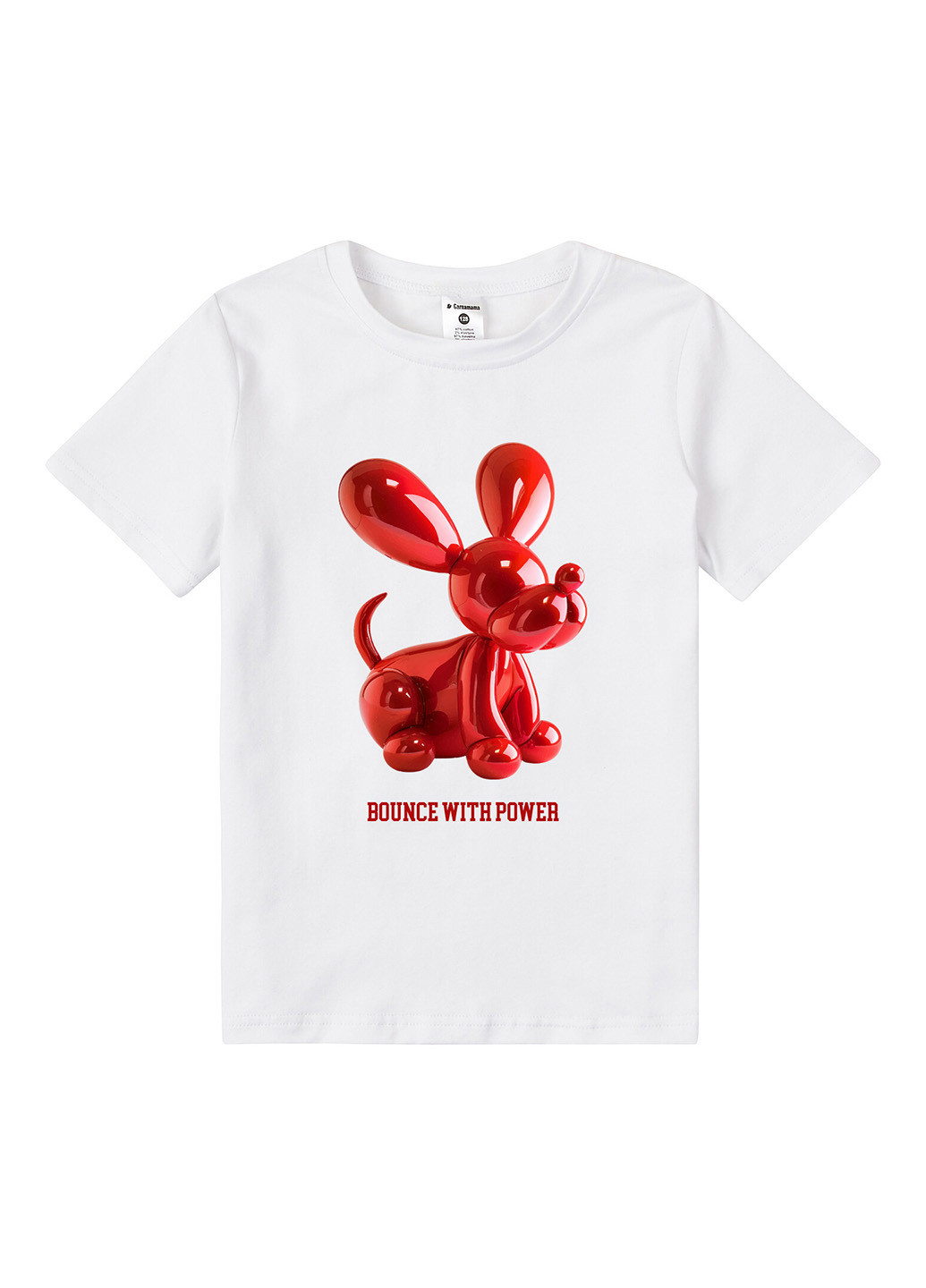 Белая летняя футболка Garnamama