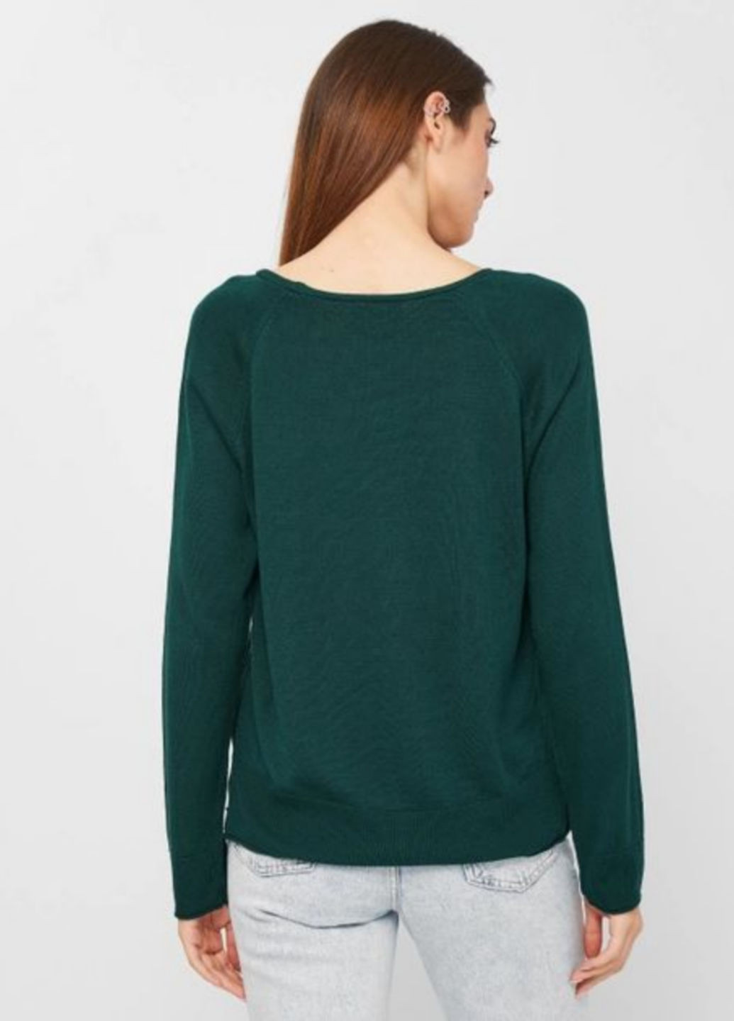 Темно-зеленый демисезонный пуловер пуловер Stradivarius