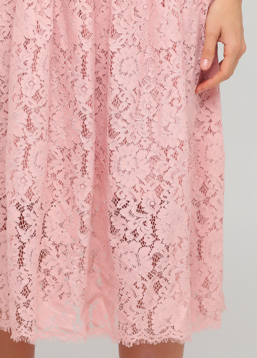 Світло-рожева кежуал сукня кльош True Decadence однотонна