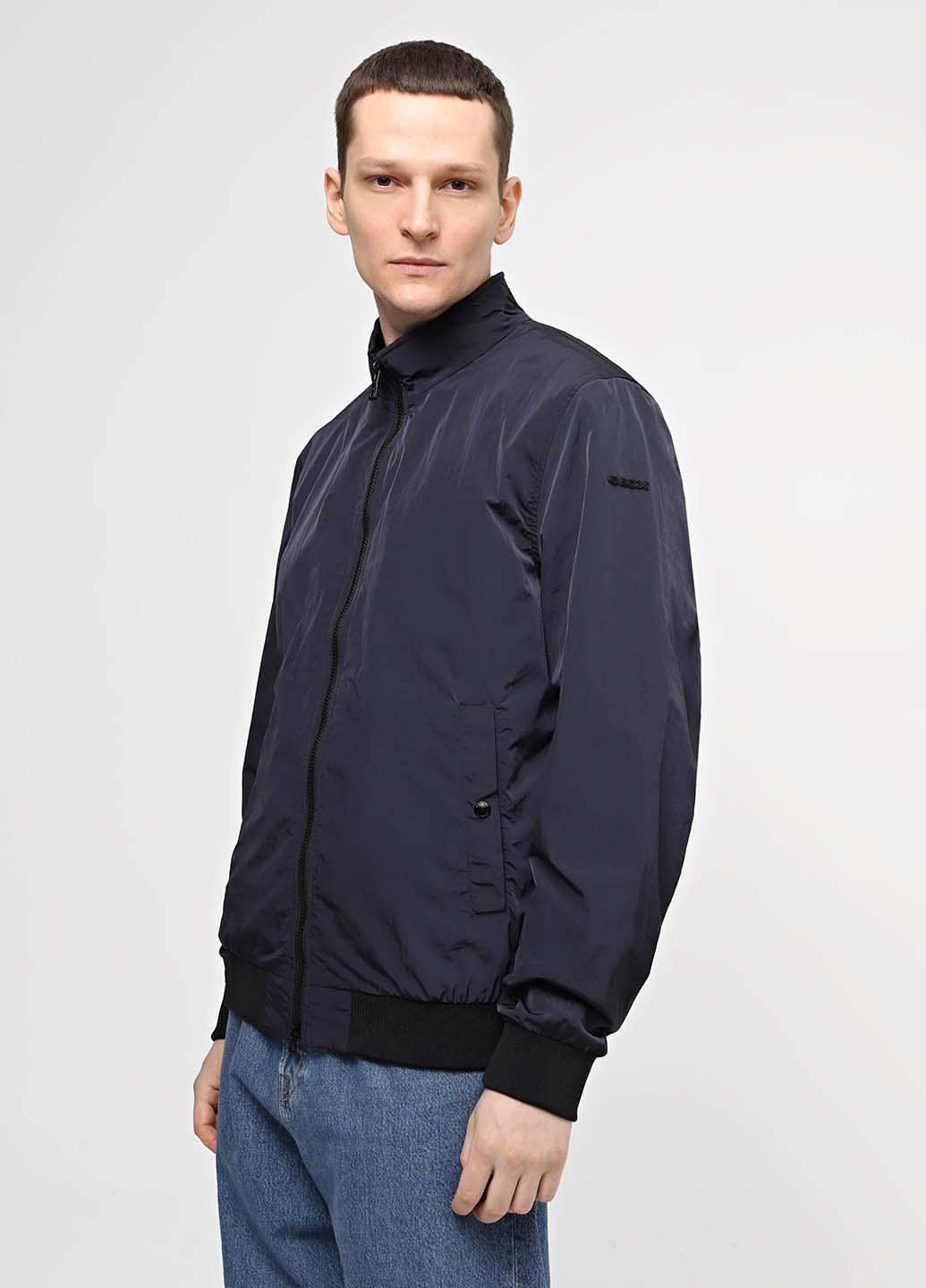 Темно-синя демісезонна куртка Geox