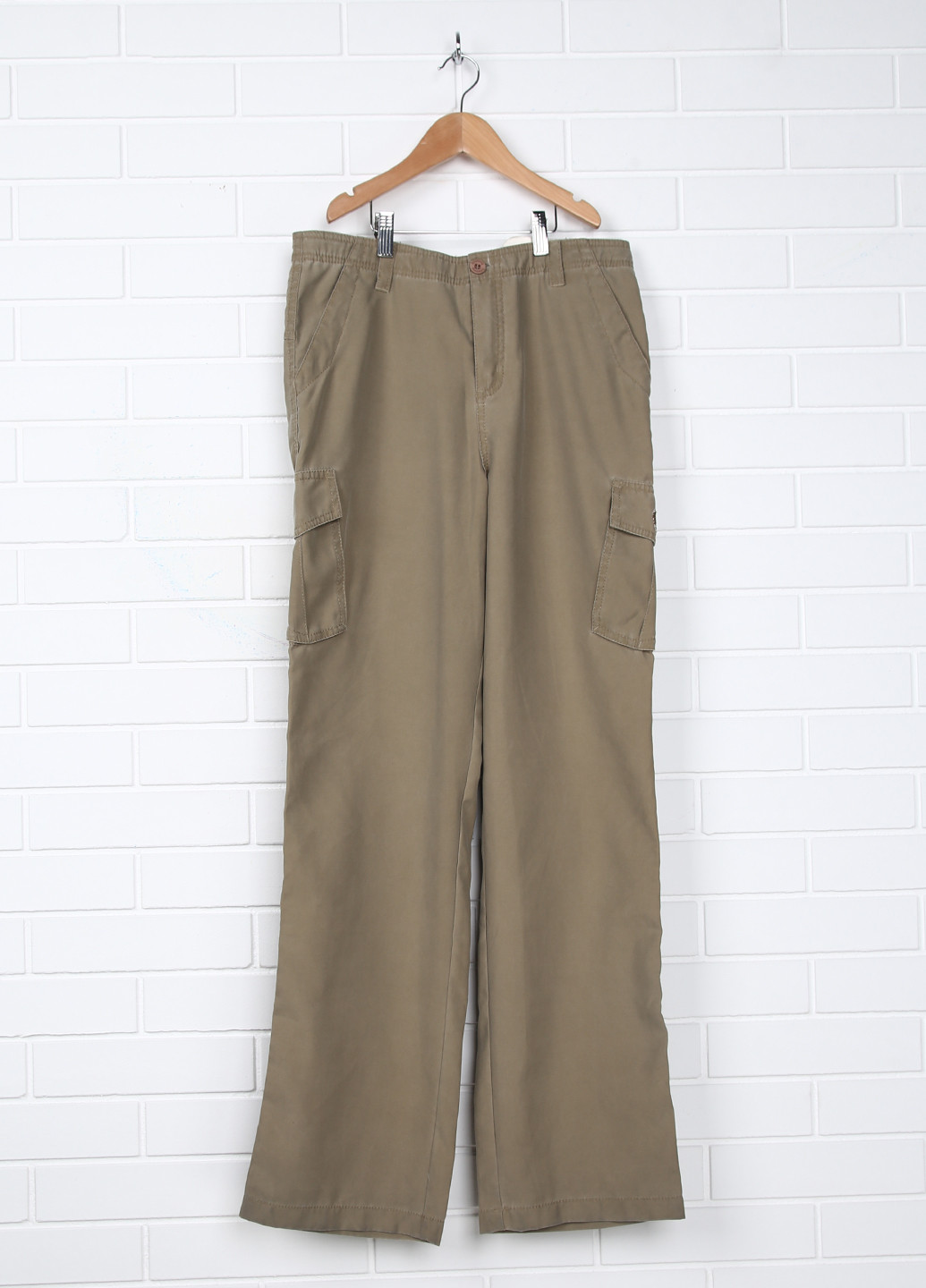 Бежевые кэжуал демисезонные брюки со средней талией Billabong
