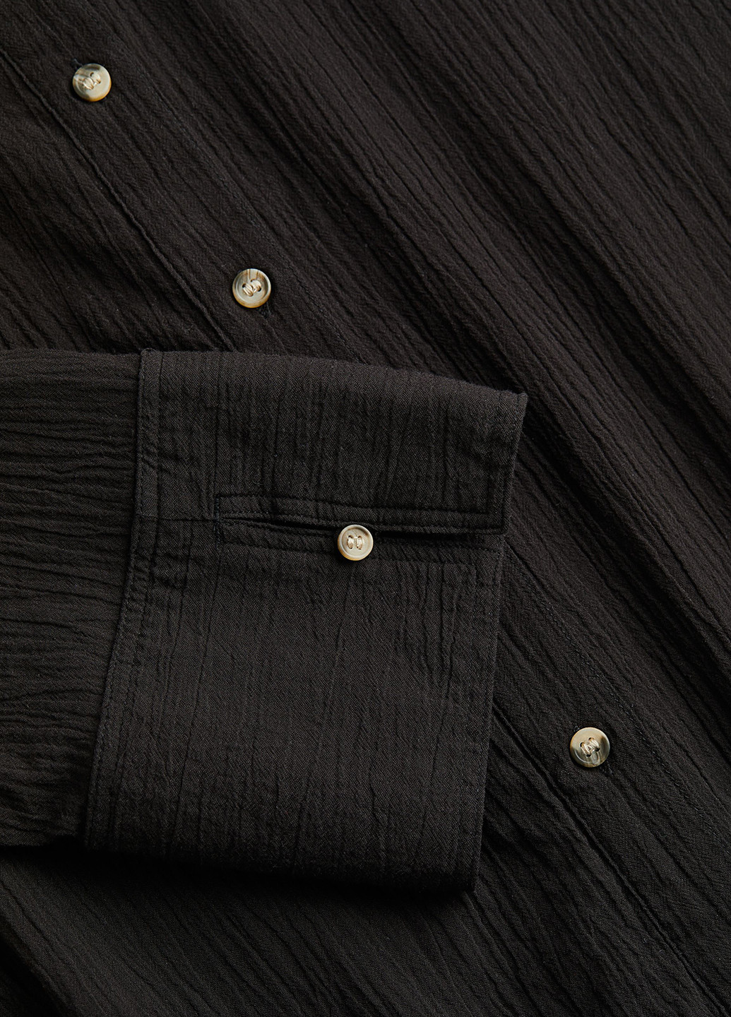 Черное кэжуал платье рубашка H&M однотонное