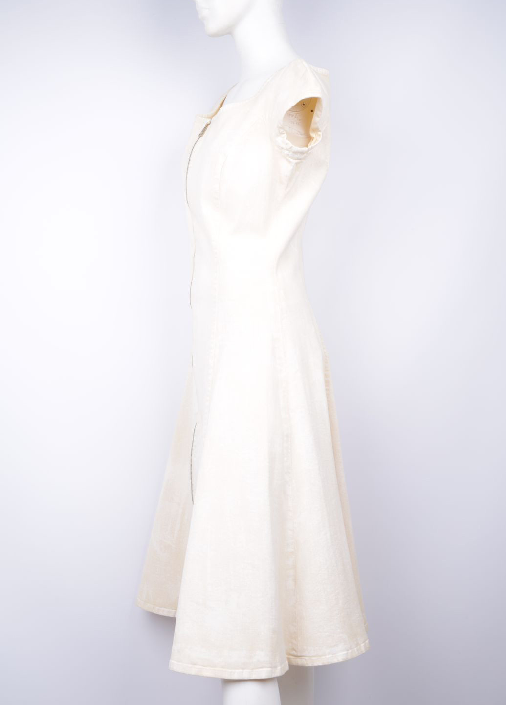 Світло-бежева кежуал сукня кльош Ralph Lauren однотонна