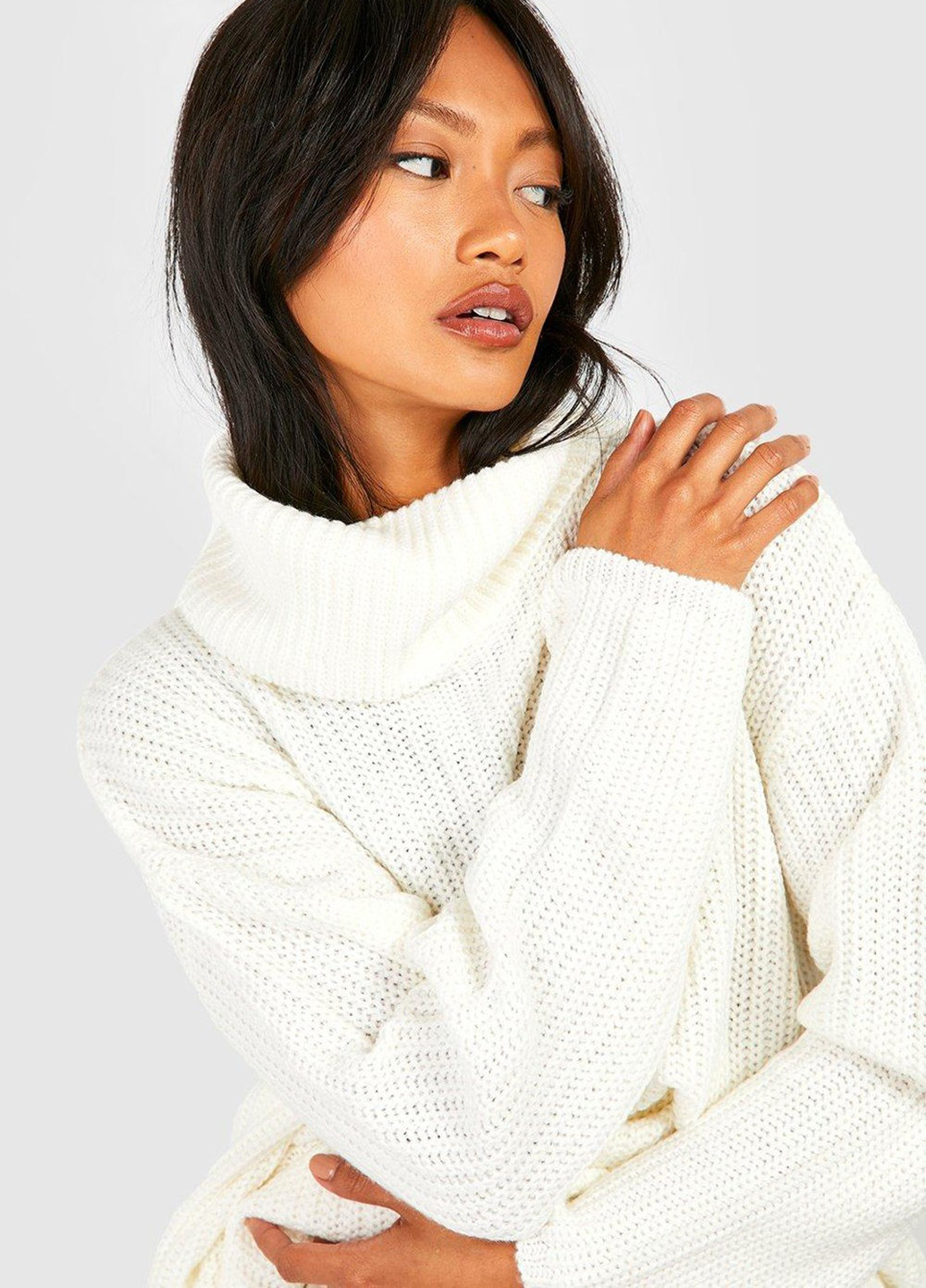 Кремовий зимовий светр Boohoo