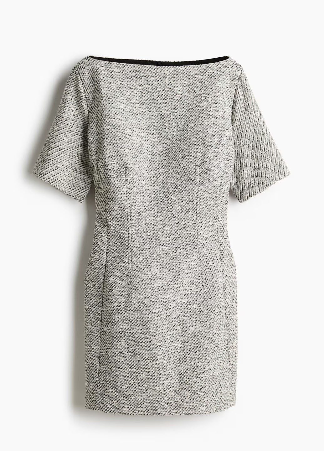 Серое кэжуал платье H&M меланжевое