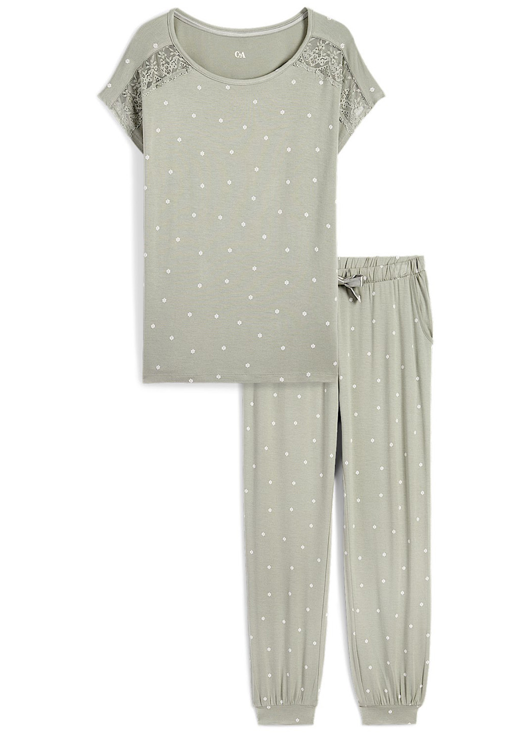 Оливкова всесезон піжама (футболка, штани) футболка + штани C&A