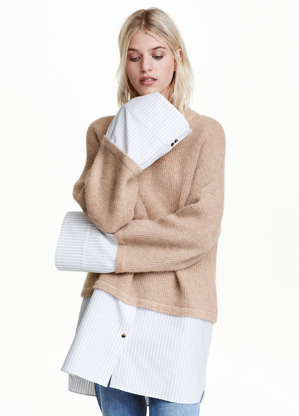 Бежевий демісезонний джемпер H&M