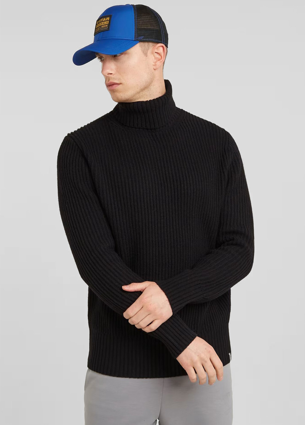 Чорний зимовий светр G-Star Raw