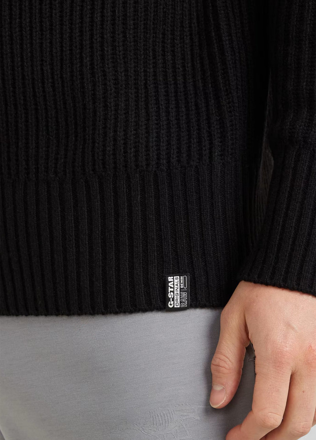 Чорний зимовий светр G-Star Raw