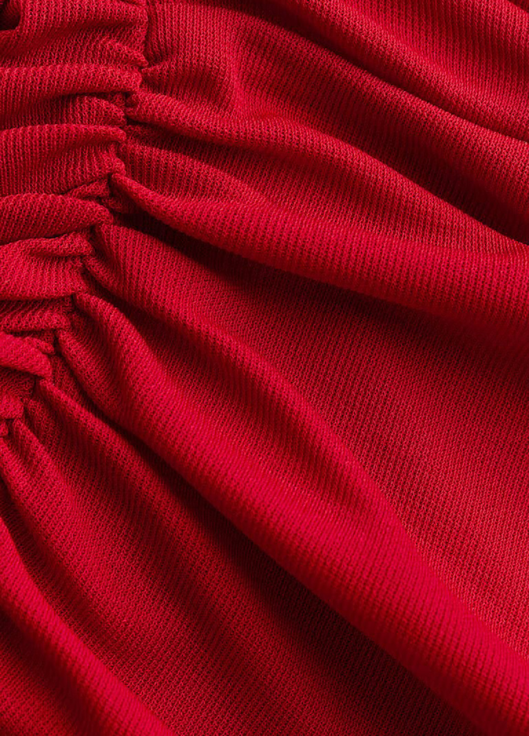 Красное кэжуал платье силуэтная H&M однотонное