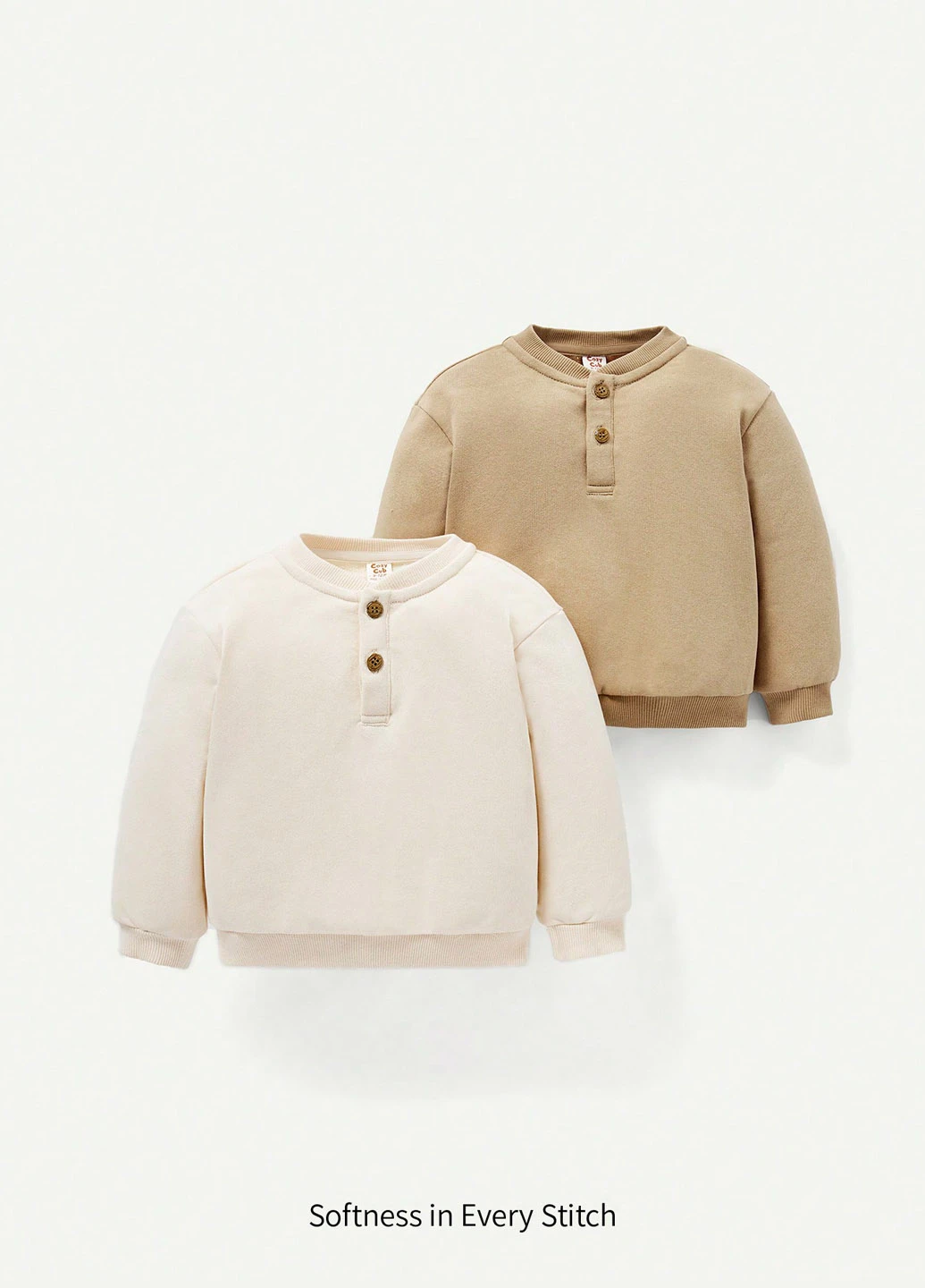 SHEIN свитшот (2шт.) однотонный комбинированный кэжуал хлопок