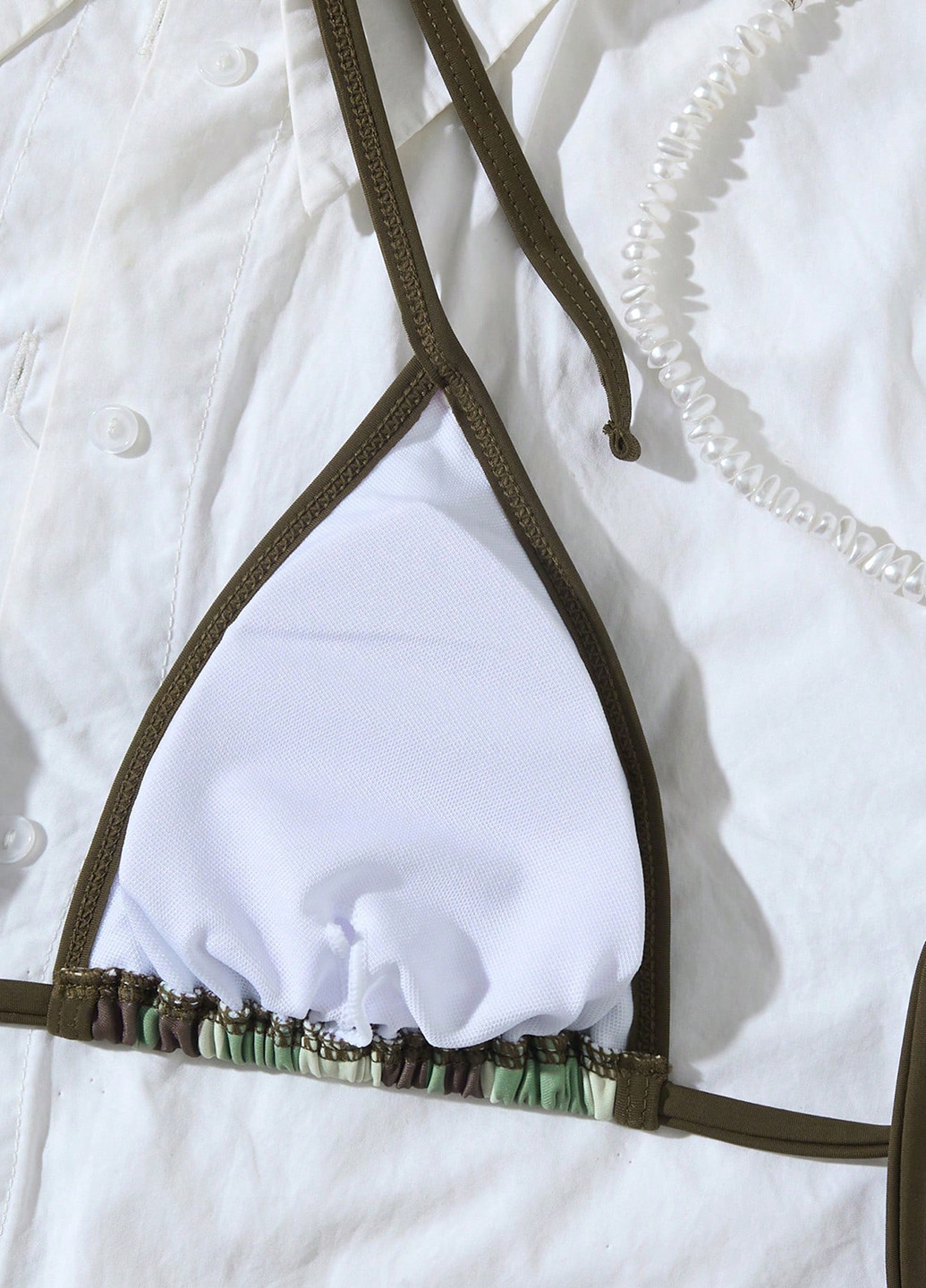 Комбінований літній купальник (ліф, трусики) бікіні, роздільний SHEIN