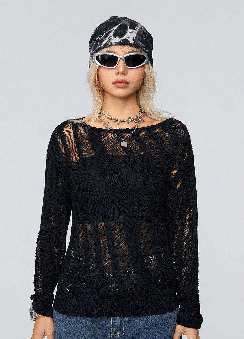 Черный демисезонный джемпер джемпер SHEIN