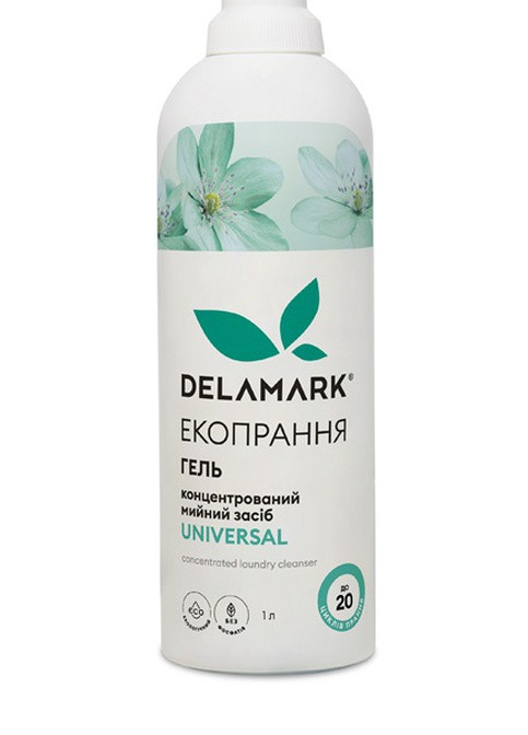 Жидкое концентрированное бесфосфатное средство для стирки Universal 1 л (4820152330154) DeLaMark (254894867)