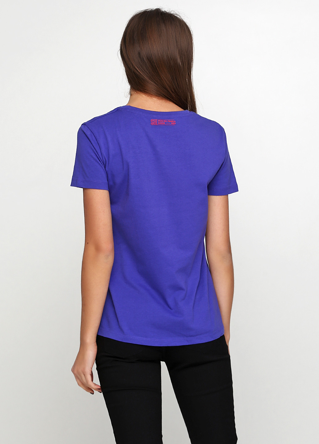 Фиолетовая летняя футболка Silvian Heach