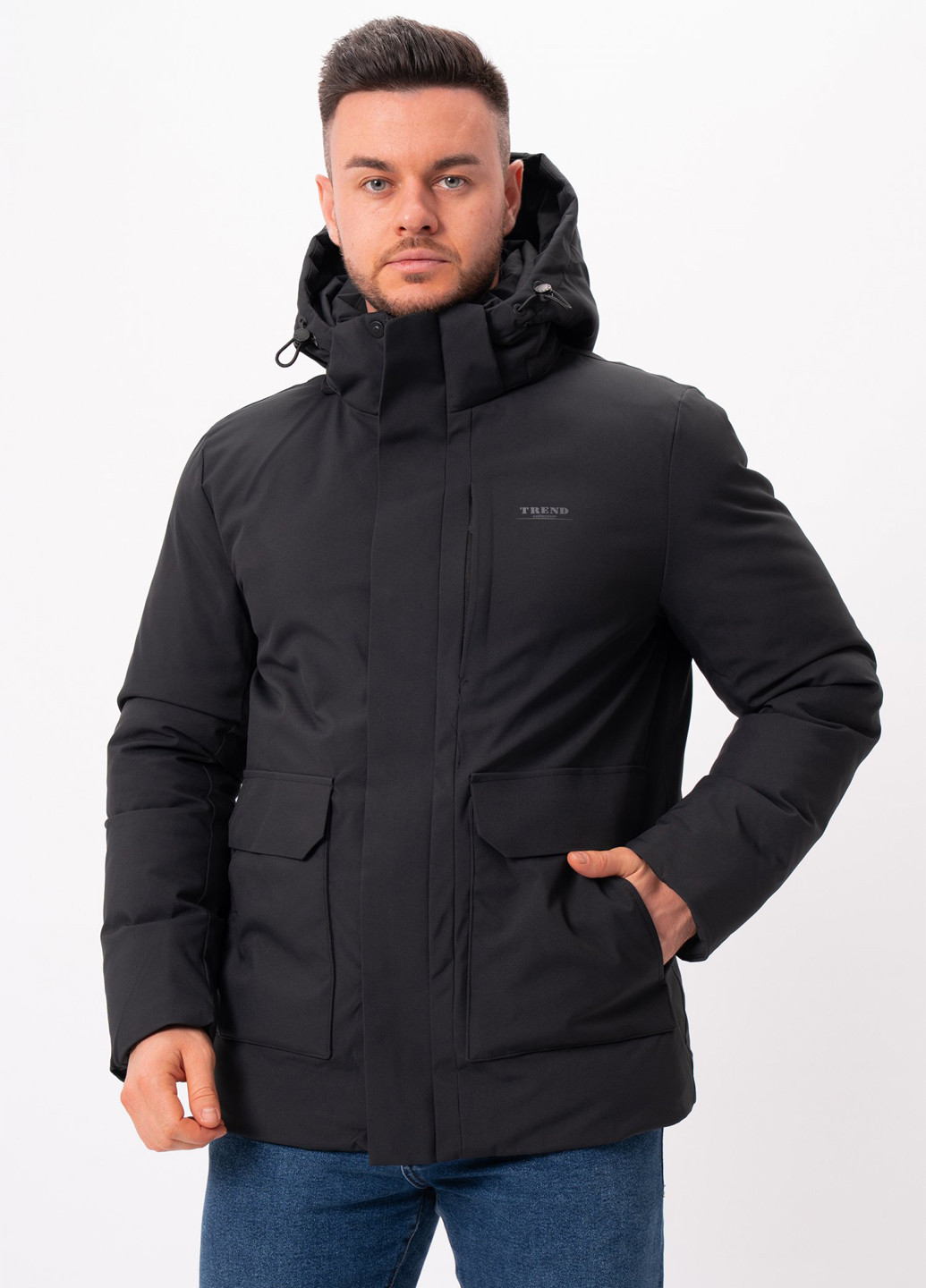 Черная зимняя куртка Trend Collection