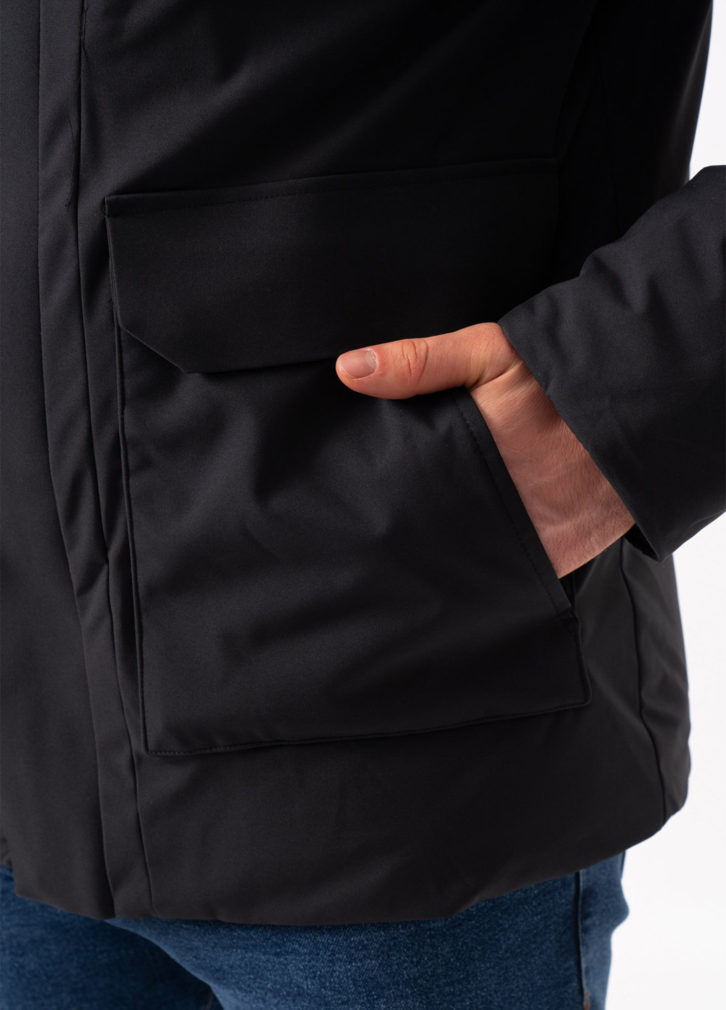 Черная зимняя куртка Trend Collection