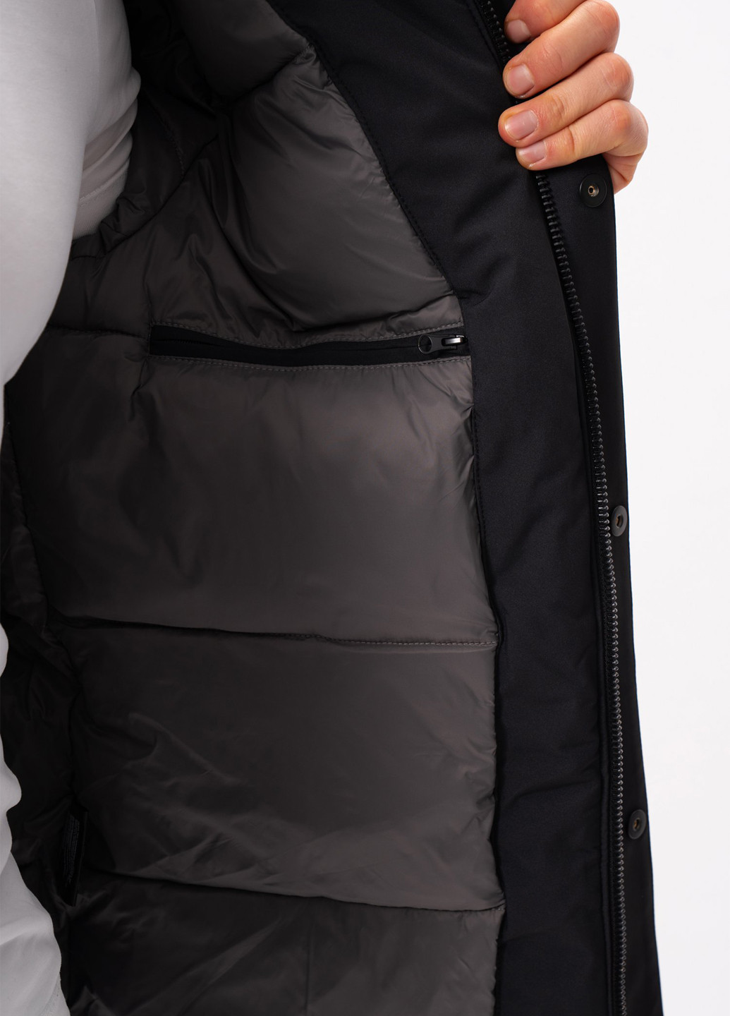 Черная зимняя куртка Trend Collection