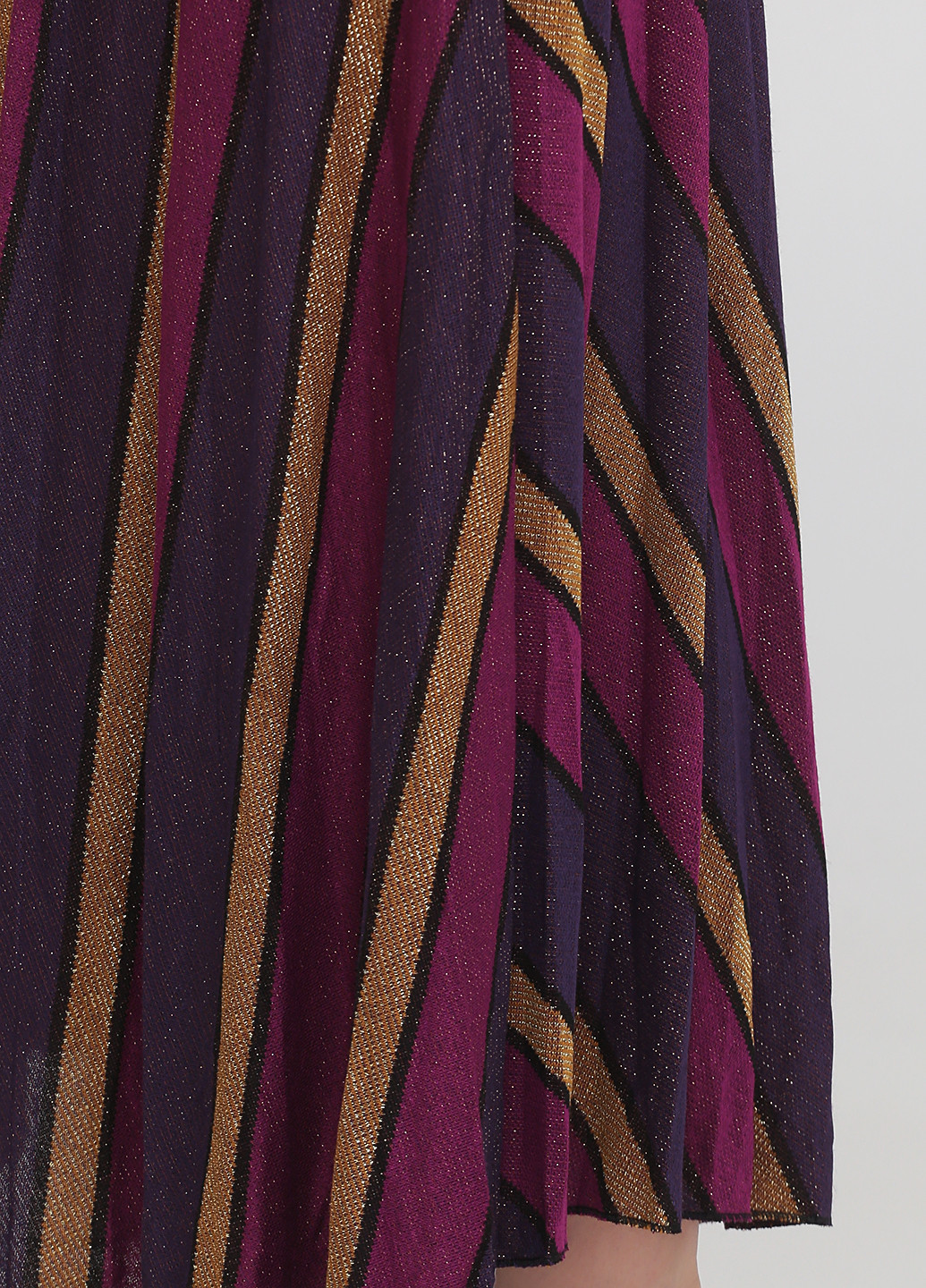 Фиолетовая кэжуал в полоску юбка Tensione IN клешированная