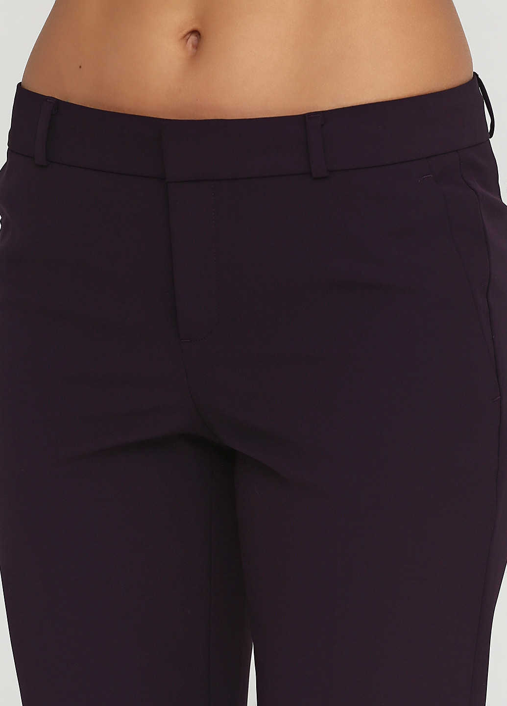 Темно-фиолетовые кэжуал демисезонные прямые брюки Banana Republic
