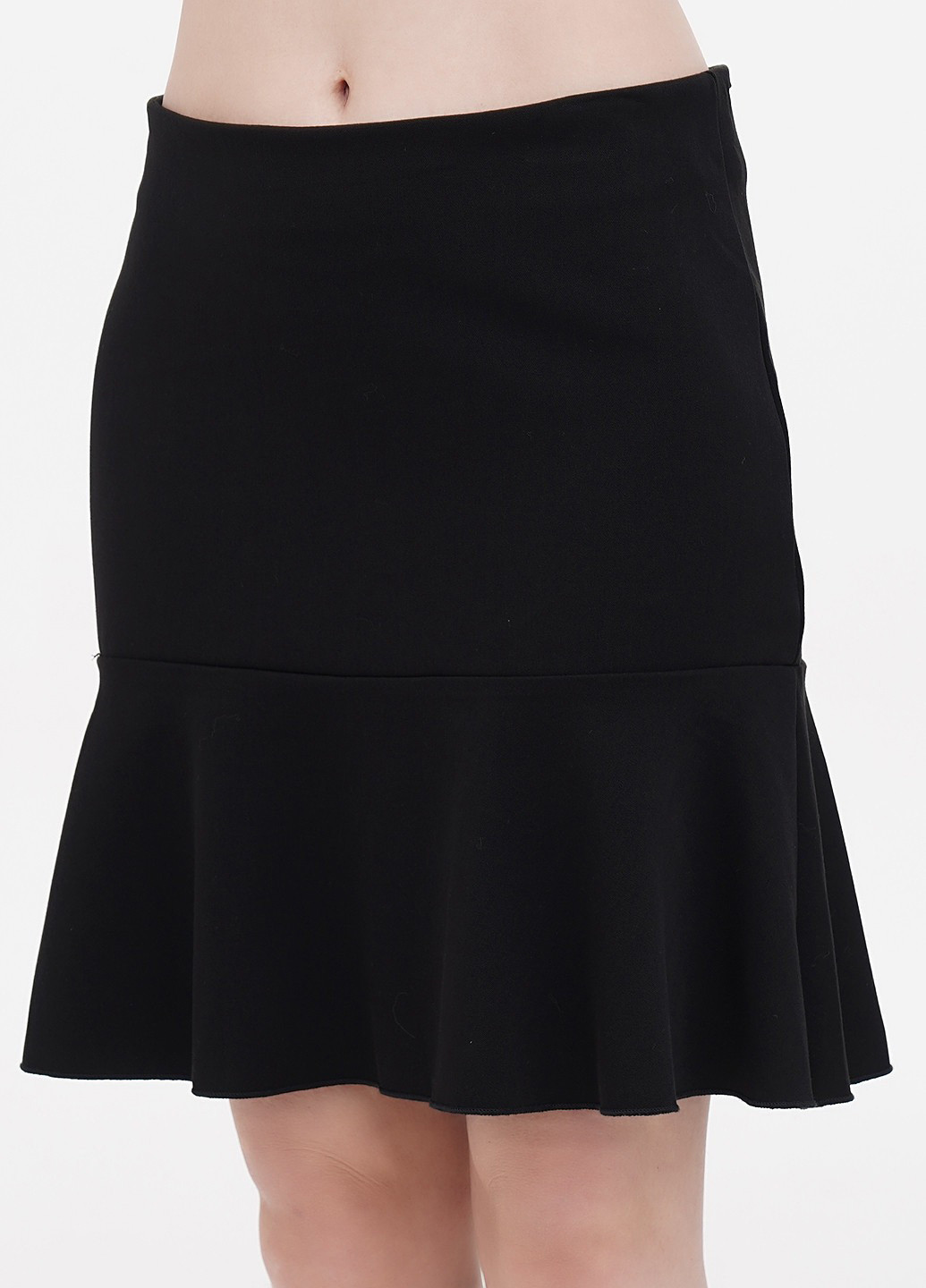 Черная кэжуал однотонная юбка Oltre клешированная